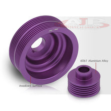 Load image into Gallery viewer, Subaru Impreza WRX 2002-2007 2.0L 2.5L Turbocharged Underdrive Crank Pulley Purple