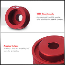 Load image into Gallery viewer, Subaru Impreza WRX 2002-2007 2.0L 2.5L Turbocharged Underdrive Crank Pulley Red