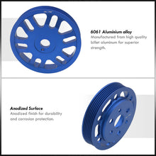 Load image into Gallery viewer, Scion FRS 2013-2016 / Toyota 86 2017-2020 / Subaru BRZ 2013-2020 Underdrive Crank Alternator Water Pump Pulley Blue