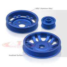Load image into Gallery viewer, Scion FRS 2013-2016 / Toyota 86 2017-2020 / Subaru BRZ 2013-2020 Underdrive Crank Alternator Water Pump Pulley Blue