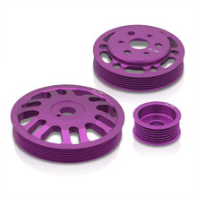 Load image into Gallery viewer, Scion FRS 2013-2016 / Toyota 86 2017-2020 / Subaru BRZ 2013-2020 Underdrive Crank Alternator Water Pump Pulley Purple