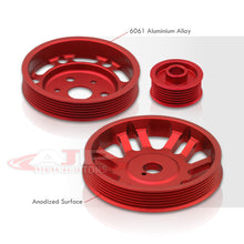 Load image into Gallery viewer, Scion FRS 2013-2016 / Toyota 86 2017-2020 / Subaru BRZ 2013-2020 Underdrive Crank Alternator Water Pump Pulley Red