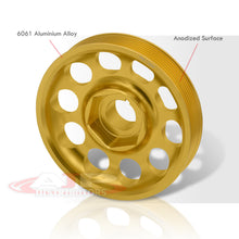 Load image into Gallery viewer, Acura Honda K-Series K20 K24 Underdrive Crank Pulley Gold