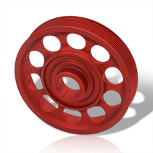 Load image into Gallery viewer, Acura Honda K-Series K20 K24 Underdrive Crank Pulley Red