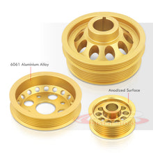 Load image into Gallery viewer, Infiniti G35 2002-2006 / FX35 2003-2006 / Nissan 350Z 2002-2006 3.5L VQ35DE Underdrive Crank Alternator Idler Pulley Gold