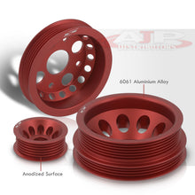Load image into Gallery viewer, Infiniti G35 2002-2006 / FX35 2003-2006 / Nissan 350Z 2002-2006 3.5L VQ35DE Underdrive Crank Alternator Idler Pulley Red