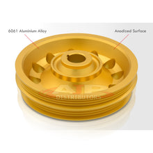Load image into Gallery viewer, Honda Civic 1988-2000 / CRX 1988-1991 / Del Sol 1993-1997 D-Series D15 D16 Underdrive Crank Pulley Gold