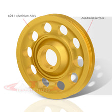 Load image into Gallery viewer, Acura Honda B-Series B16 B17 B18 Underdrive Alternator Crank Pulley Gold (Excluding B20)
