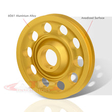 Load image into Gallery viewer, Acura Honda B-Series B16 B17 B18 Underdrive Alternator Crank Pulley Gold (Excluding B20)