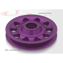 Load image into Gallery viewer, Acura Honda B-Series B16 B17 B18 Underdrive Alternator Crank Pulley Purple (Excluding B20)