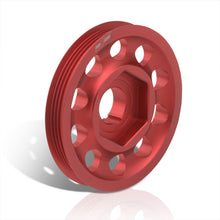 Load image into Gallery viewer, Acura Honda B-Series B16 B17 B18 Underdrive Alternator Crank Pulley Red (Excluding B20)