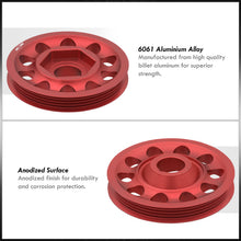 Load image into Gallery viewer, Acura Honda B-Series B16 B17 B18 Underdrive Alternator Crank Pulley Red (Excluding B20)