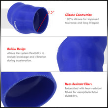 Load image into Gallery viewer, Chevrolet Camaro LS1 Trans Am Fbody Bellowed Intake Silicone Coupler Blue