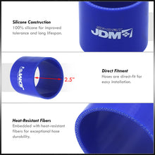 Load image into Gallery viewer, 2.5" Straight Silicone Coupler Blue