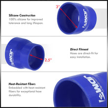 Load image into Gallery viewer, 2.5" to 3" Straight Reducer Silicone Coupler Blue