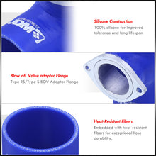Load image into Gallery viewer, 2.5" Greddy Style Blow Off Valve Adapter Silicone Coupler Blue