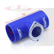 Load image into Gallery viewer, 2.5" Greddy Style Blow Off Valve Adapter Silicone Coupler Blue