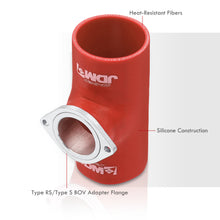 Load image into Gallery viewer, 2.5" Greddy Style Blow Off Valve Adapter Silicone Coupler Red