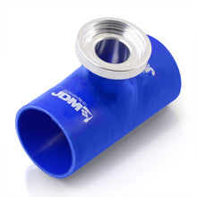 Load image into Gallery viewer, 2.5" HKS Style Blow Off Valve Adapter Silicone Coupler Blue