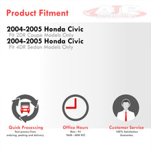 Load image into Gallery viewer, Honda Civic 2004-2005 Front Fog Lights Clear Len (Includes Switch & Wiring Harness)
