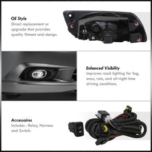 Load image into Gallery viewer, Honda Civic 4DR 2012 Front Fog Lights Clear Len (Includes Switch & Wiring Harness)