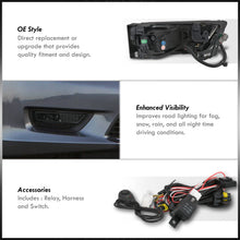 Load image into Gallery viewer, Honda Accord 4DR 2013-2015 Front Fog Lights Smoked Len (Includes Switch & Wiring Harness)