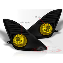 Load image into Gallery viewer, Toyota Camry 2012-2014 Front Fog Lights Yellow Len w/ Black Cover (Includes Switch & Wiring Harness)