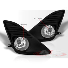 Load image into Gallery viewer, Toyota Camry 2012-2014 Front Fog Lights Clear Len w/ Black Cover (Includes Switch & Wiring Harness)