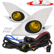 Load image into Gallery viewer, Toyota Camry 2012-2014 Front Fog Lights Yellow Len w/ Chrome Cover (Includes Switch & Wiring Harness)