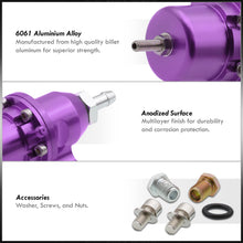 Load image into Gallery viewer, For Honda Acura SOHC DOHC 1.6L 1.8L B16 B18 Purple Adjustable PSI Bolt On Fuel Pressure Regulator Assembly