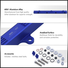 Load image into Gallery viewer, Acura Honda B-Series B16 B17 B18 B20 Fuel Injector Rail Blue