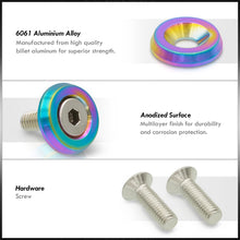 Load image into Gallery viewer, Universal M6 Fender Washer Kit Neo Chrome (5-Pieces)
