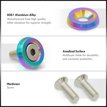 Load image into Gallery viewer, Universal M6 Fender Washer Kit Neo Chrome (5-Pieces)