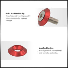 Load image into Gallery viewer, Universal M6 Fender Washer Kit Red (5-Pieces)