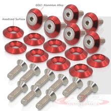 Load image into Gallery viewer, Universal M6 Fender Washer Kit Red (15-Pieces)