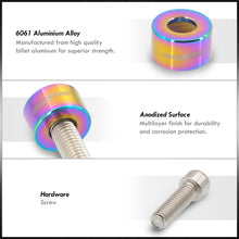 Load image into Gallery viewer, AJP Distributors OE Replacement Engine Exhaust Header Manifold Dress Up Kit Neochrome M8x1.25MM Pitch Threading 4 Cylinder For Universal Honda Acura