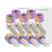 Load image into Gallery viewer, AJP Distributors OE Replacement Engine Exhaust Header Manifold Dress Up Kit Neochrome M8x1.25MM Pitch Threading 4 Cylinder For Universal Honda Acura