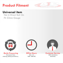 Load image into Gallery viewer, Universal JDM Sport 2" / 52MM Analog Turbo Boost Gauge