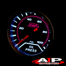 Load image into Gallery viewer, Universal JDM Sport 2" / 52mm Analog Oil Pressure Gauge