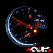 Load image into Gallery viewer, Universal 5" 4 in 1 Analog Tachometer Gauge Carbon Fiber (Tachometer / Oil Press / Water Temp / Oil Temp)
