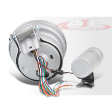 Load image into Gallery viewer, Universal 5" 4 in 1 Analog Tachometer Gauge White (Tachometer / Oil Press / Water Temp / Oil Temp)