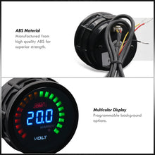 Load image into Gallery viewer, Universal JDM Sport 2" / 52mm LED Digital Voltage Gauge