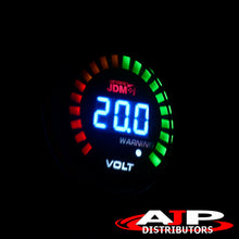 Load image into Gallery viewer, Universal JDM Sport 2" / 52mm LED Digital Voltage Gauge