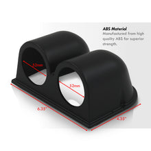 Load image into Gallery viewer, Universal 2" / 52mm Dash Dual Gauge Pod Black