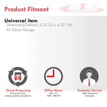 Load image into Gallery viewer, Universal 2" / 52mm Dash Dual Gauge Pod Black