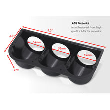Load image into Gallery viewer, Universal 2" / 52mm Dash Triple Gauge Pod Black