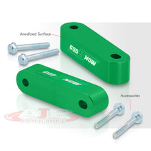 Load image into Gallery viewer, Acura Honda 22mm Aluminum Hood Riser Spacer Green