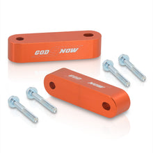 Load image into Gallery viewer, Acura Honda 22mm Aluminum Hood Riser Spacer Orange