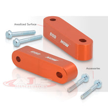 Load image into Gallery viewer, Acura Honda 22mm Aluminum Hood Riser Spacer Orange