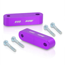 Load image into Gallery viewer, Acura Honda 22mm Aluminum Hood Riser Spacer Purple